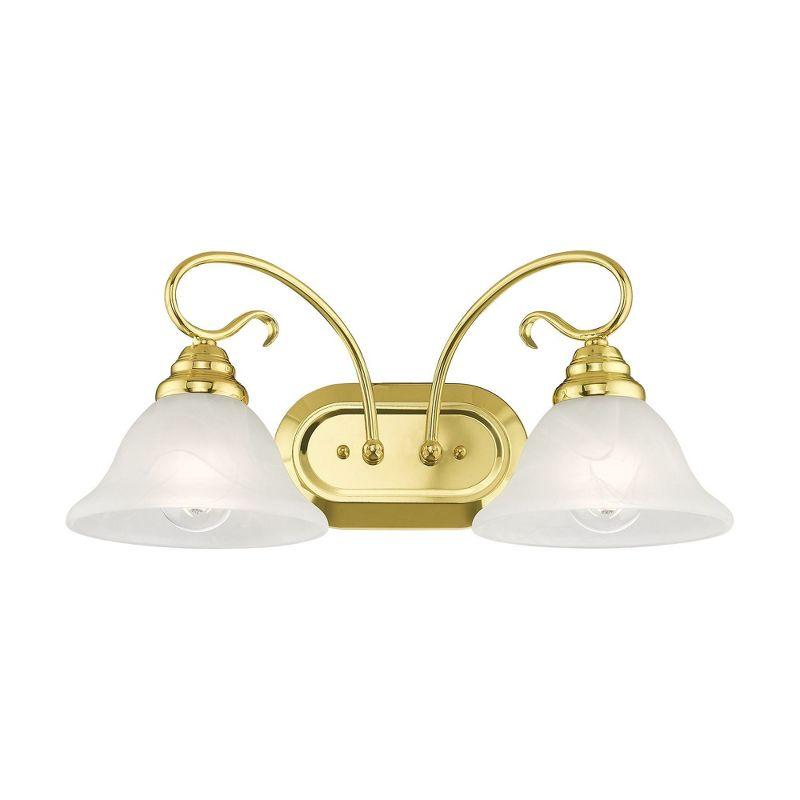 Livex Lighting Coronado 2 - Light Vanity in  Polished Brass