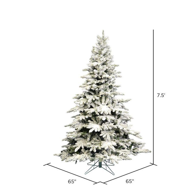 Vickerman Flocked Utica Fir Artificial Christmas Tree