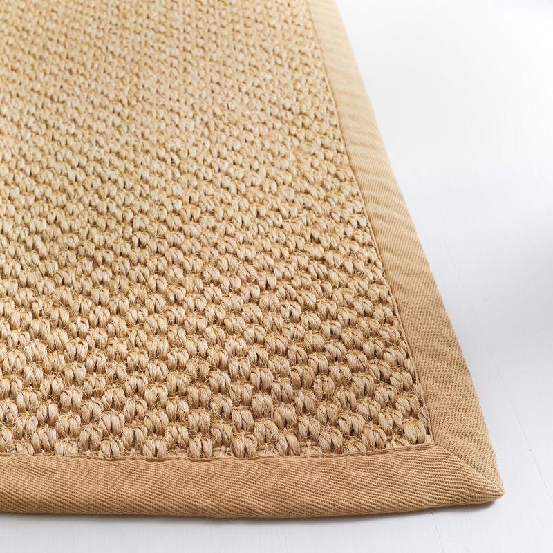 Maize Flat Woven Sisal Runner Rug with Non-slip Backing