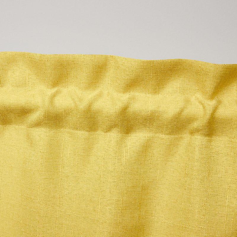 Amalgamated Textiles Exclusive Home Loha Light Filtering Rod Pocket Scalloped Valance