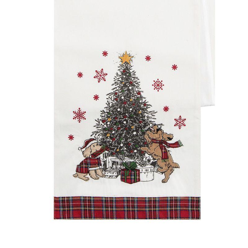 C&F Home 13" x 72" Festive Dogs Table Runner