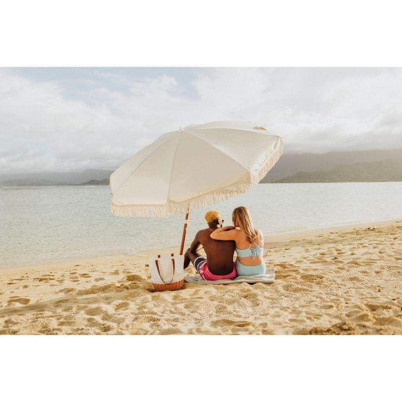 Beach State Summerland 6.5 ft. Diameter Portable Beach Umbrella - Palm Beach