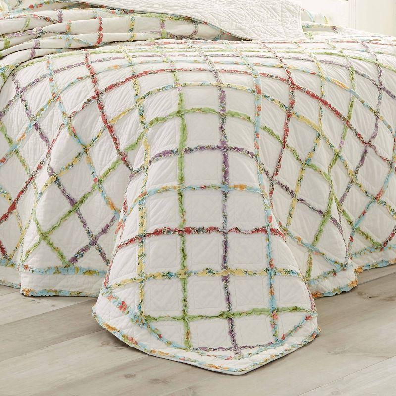 Laura Ashley Laura Ashley Ruffle Garden Ruffled 100% Cotton Quilted Sham