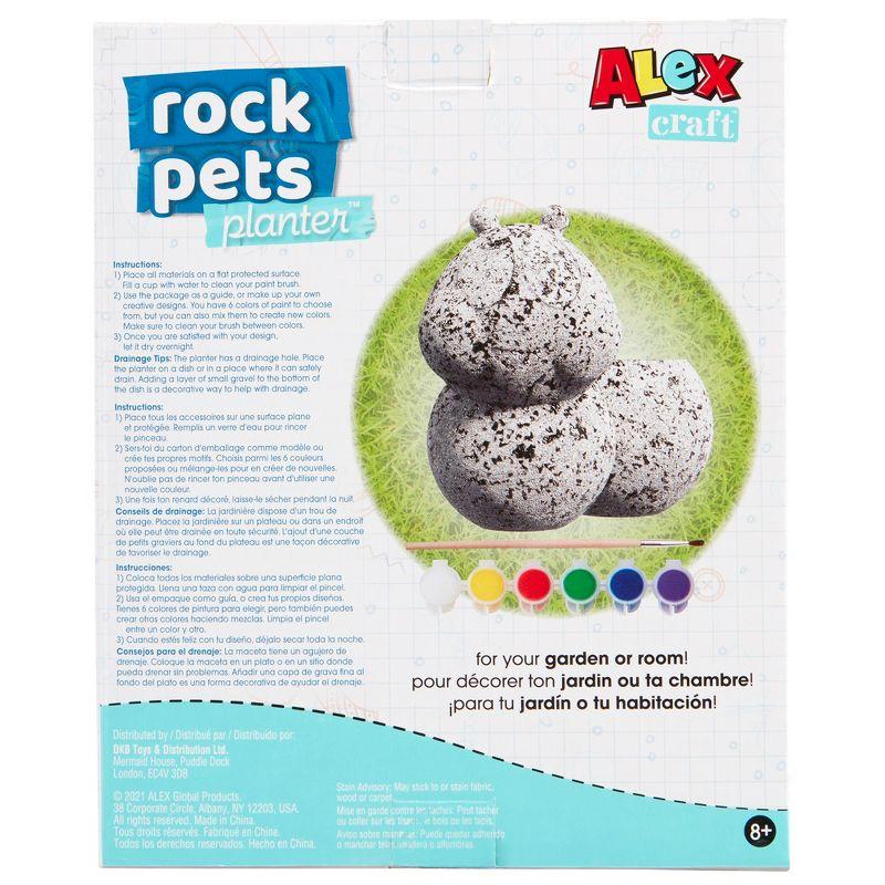 Alex: Rock Pets Caterpillar Planter - DIY Kit, Paint & Decorate Your Own Pet Planter, All-in-One Craft Kit, Ages 8+