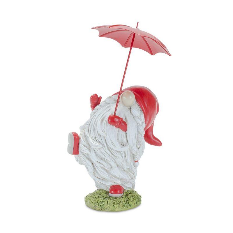 Melrose Dancing Umbrella Gnome Figurine (Set of 2)