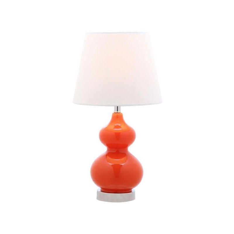 Eva Double Mini Table Lamp - KID4086 - Orange - Safavieh Kids