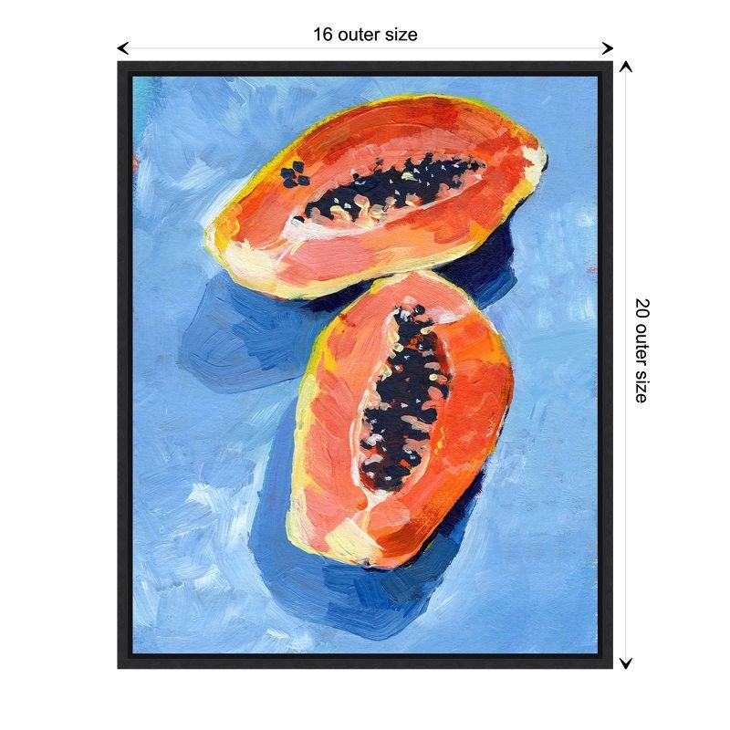 Amanti Art Bold Papaya II by Jennifer Paxton Parker Canvas Wall Art Print Framed 16 x 20-in.