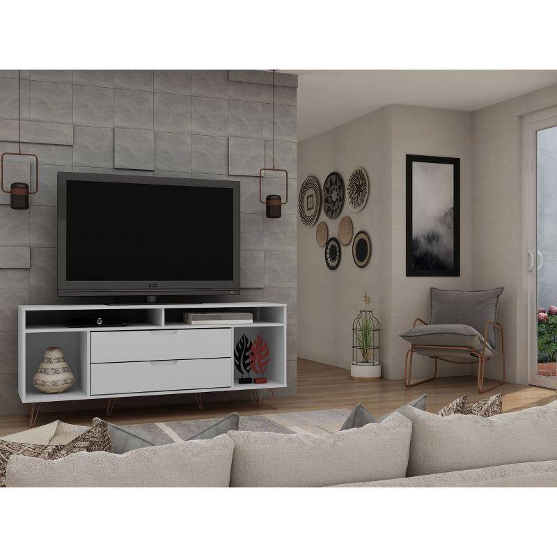 Rockefeller TV Stand for TVs up to 60" - Manhattan Comfort