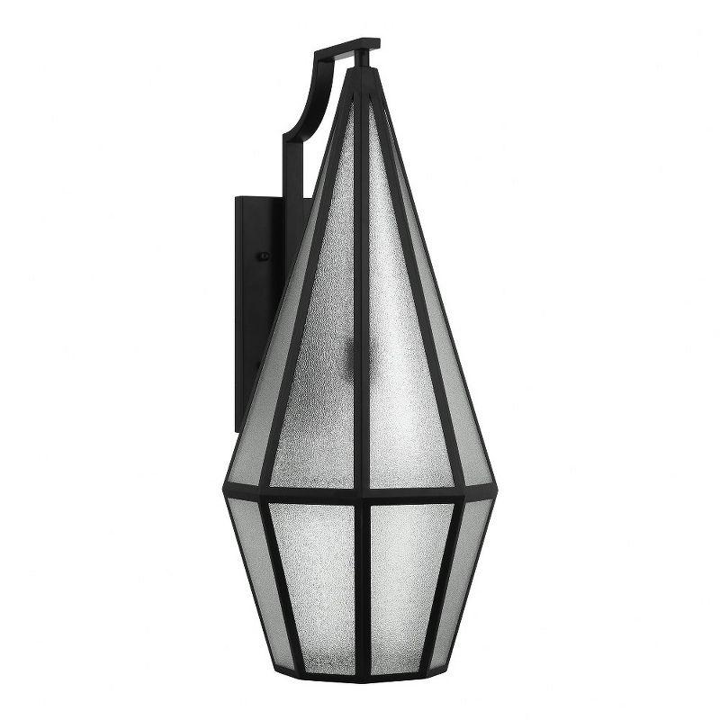 Savoy House Peninsula 1-Light Outdoor Wall Lantern in Matte Black