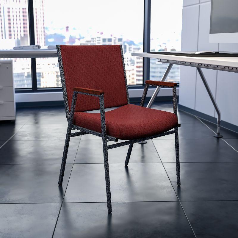 Offex Aliya Heavy Duty Stack Chair with Arms