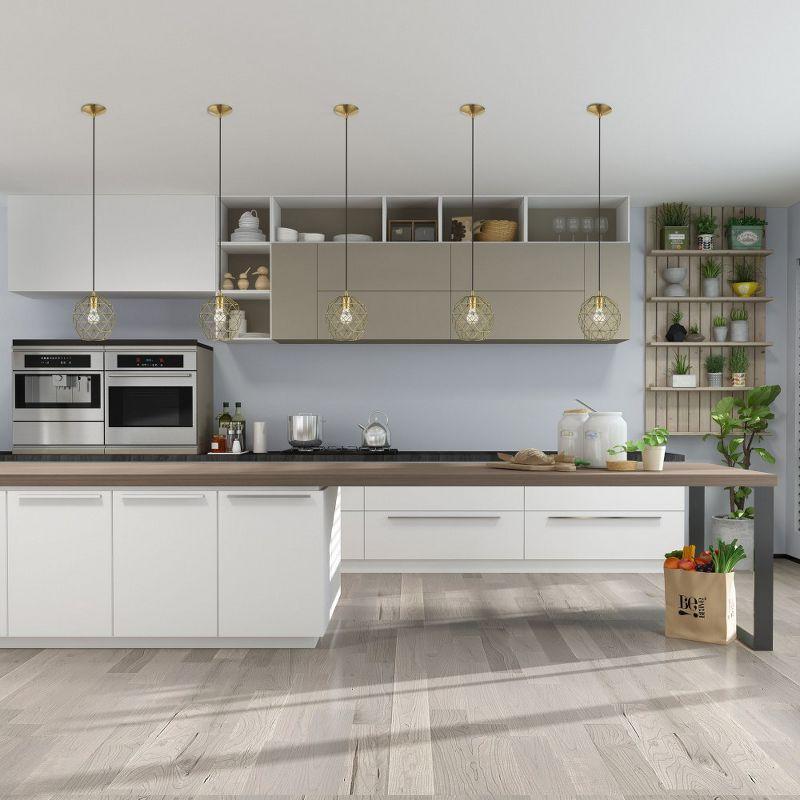 Livex Lighting Geometric Shade 1 - Light Pendant in  Antique Brass