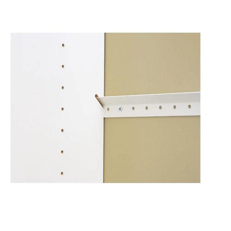 Easy Track 48 in. White Steel Closet Rail