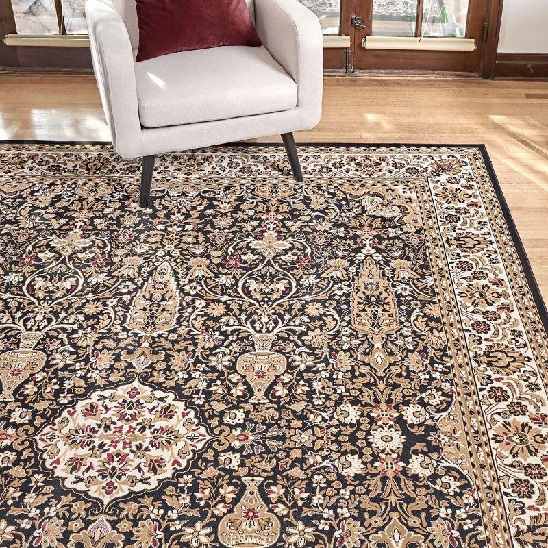 Gertmenian Majestic Vernon Traditional Oriental Floral Wide Border Area Rug