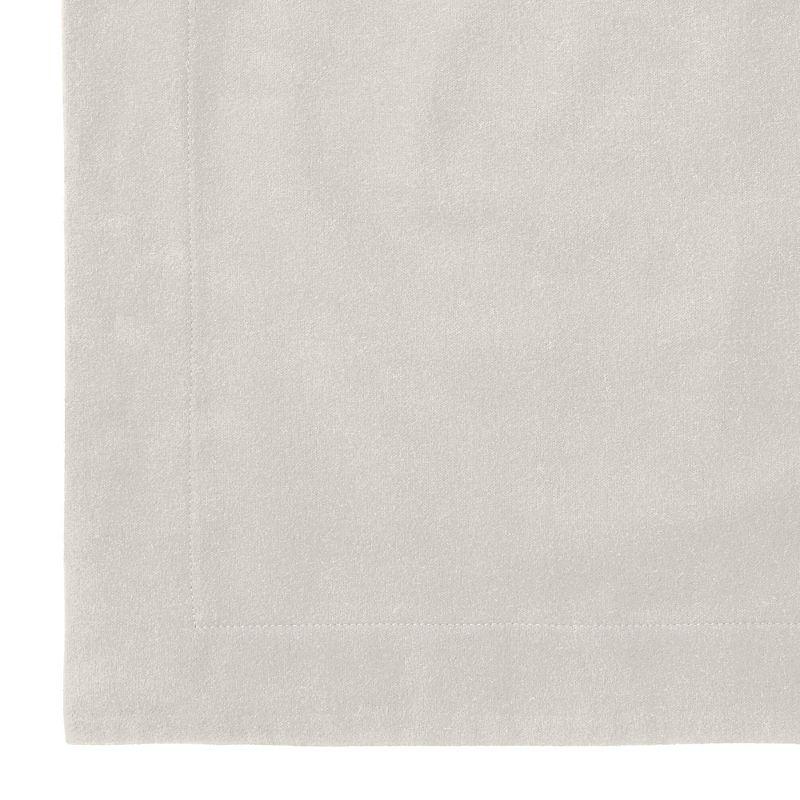 Lands' End Comfy Super Soft Cotton Flannel Duvet Bed Cover - 5oz - Twin - Light Stone