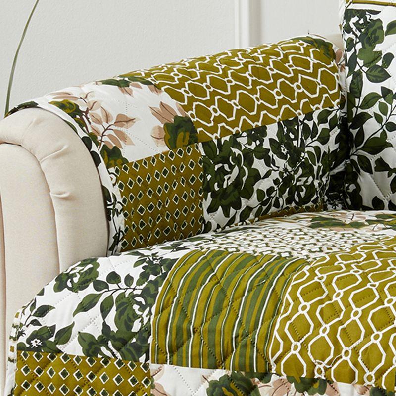 Reversible Stitched Patchwork Sofa Furniture Protector - Great Bay Home