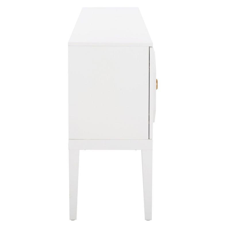 Riya 3 Door 2 Shelf Sideboard - White - Safavieh