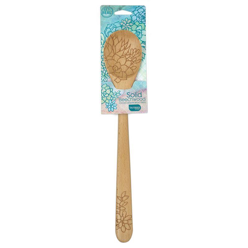 Solid Beechwood 14" Laser Etched Sauce Spoon