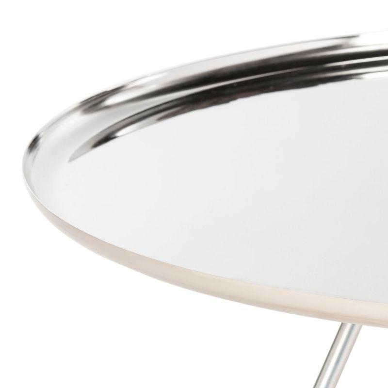 Orson Coffee Table with Metal Gold Cap - Silver/Gold - Safavieh