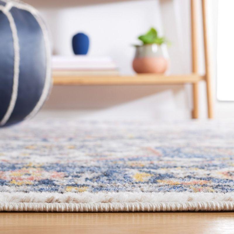 Astoria 5' x 8' Blue Synthetic Reversible Area Rug