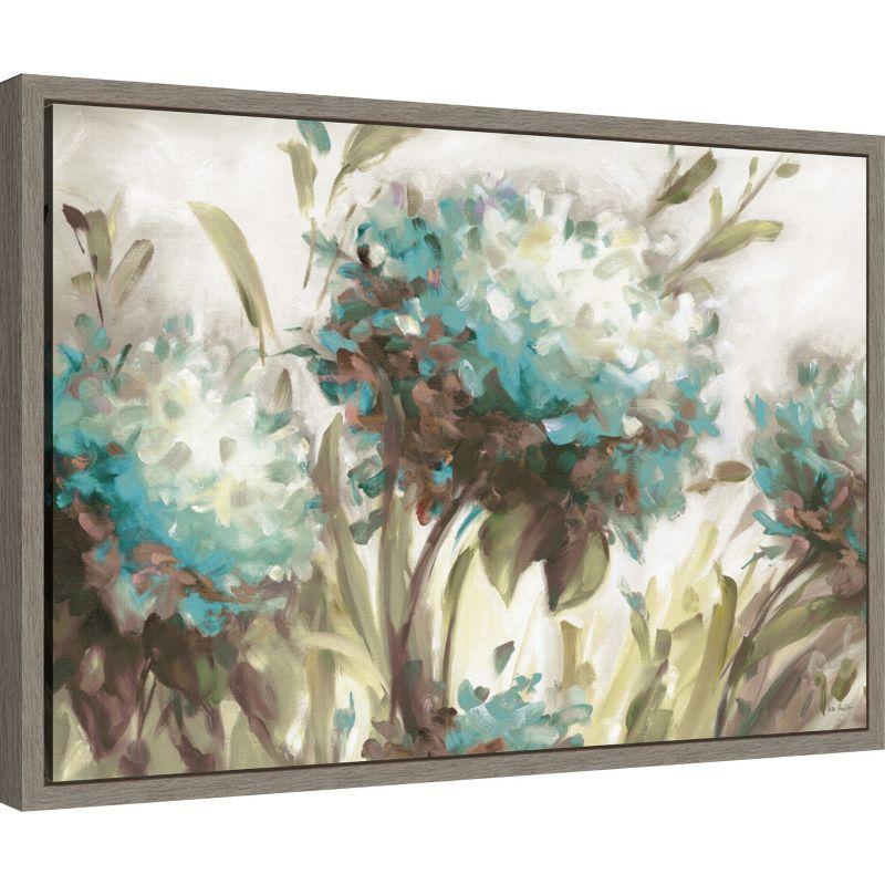 Amanti Art Hydrangea Field Neutral by Lisa Audit Canvas Wall Art Print Framed 23-in. x 16-in.