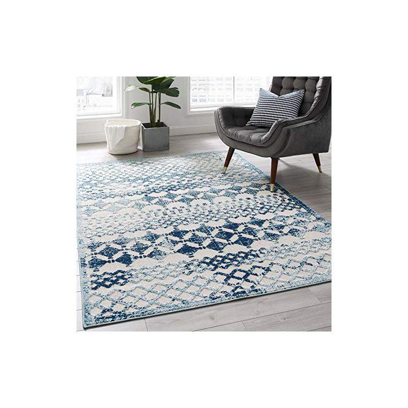 Modway Modway Coronado Distressed Diamond Outdoor Area Rug by Havenside Home