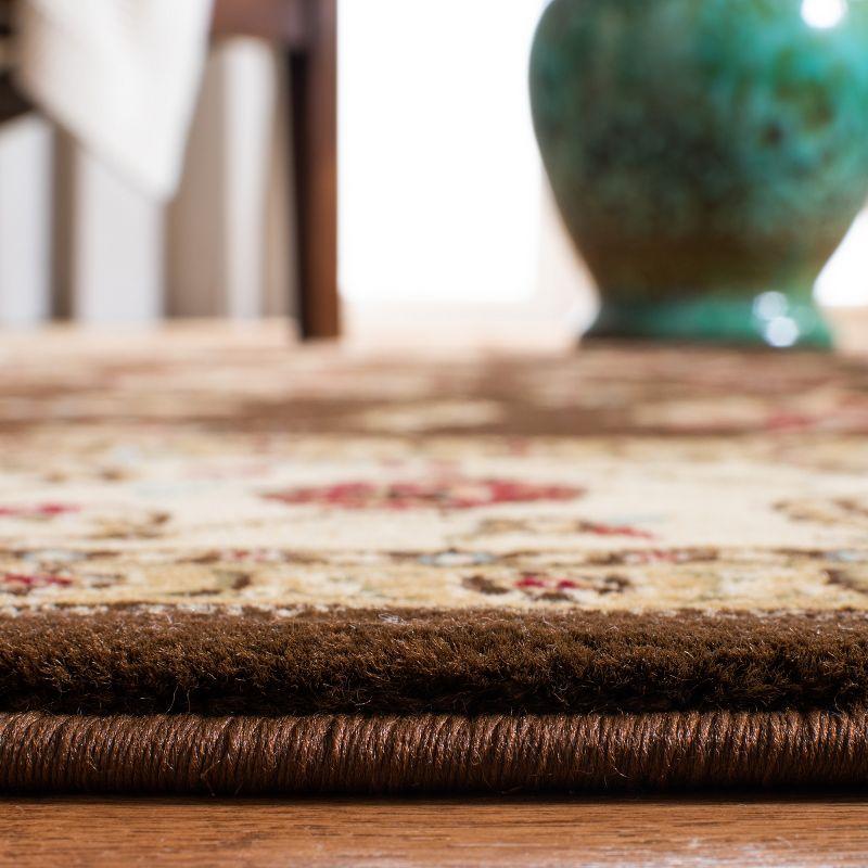Lyndhurst LNH553 Power Loomed Area Rug - Brown/Ivory - 5'3"x7'6" - Safavieh