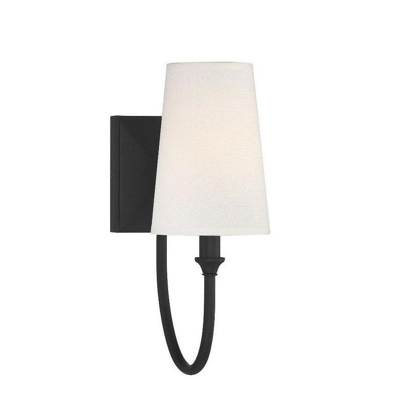 Savoy House Cameron 1 - Light Wall Light in  Matte Black