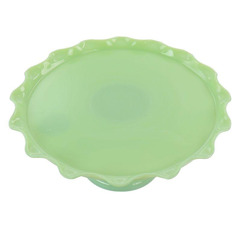 Jadeite Glass Cake Stand