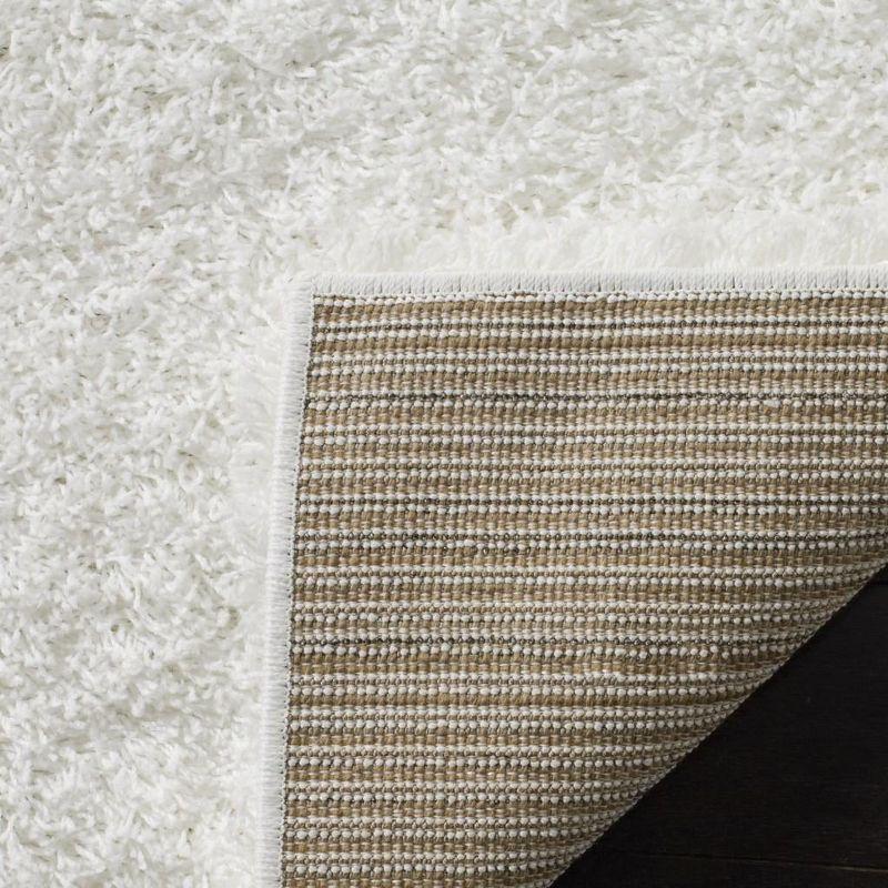 Laguna Shag SGL303 Power Loomed Indoor Area Rug - White - 4'x6' - Safavieh.