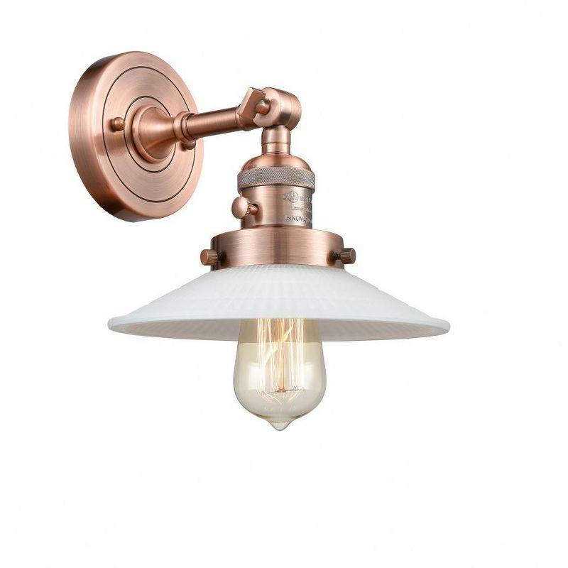Innovations Lighting Halophane 1 - Light Sconce in  Antique Copper