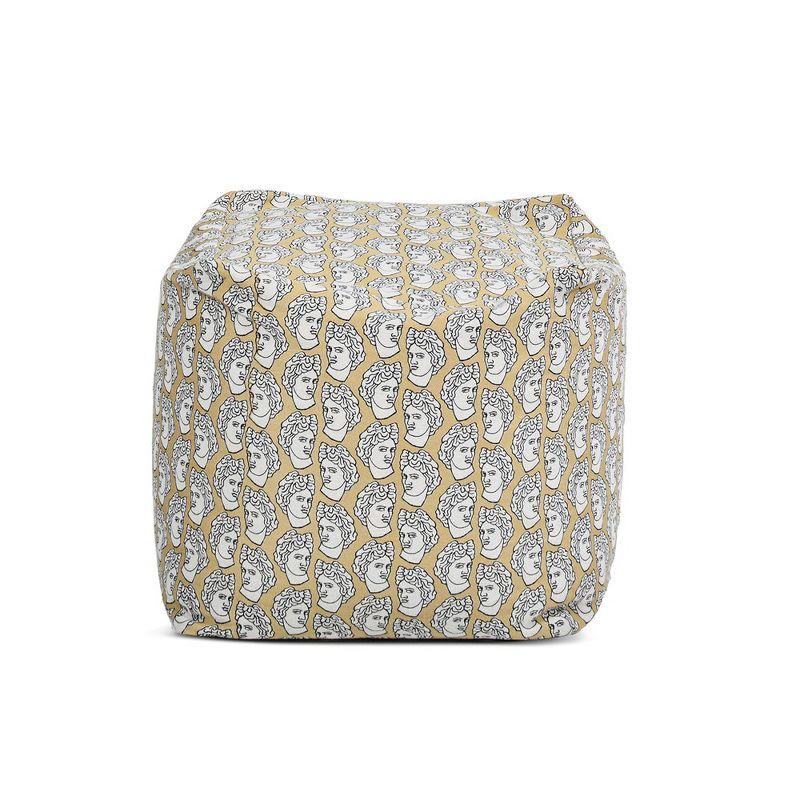 Jennifer Taylor Home Pouf 23" Luxury Oversized Bean Bag Cube Ottoman