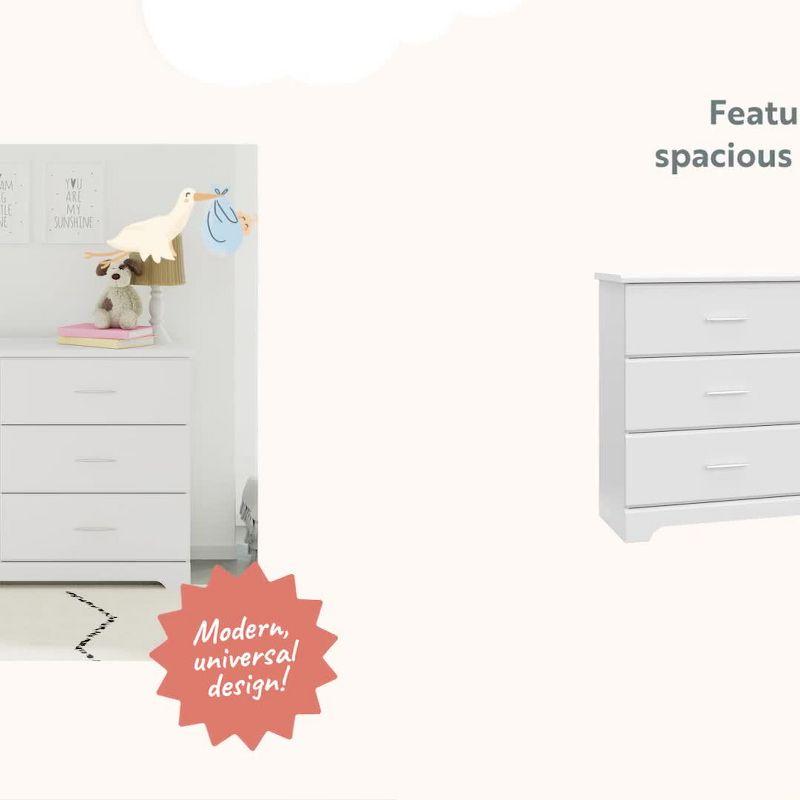 Brookside White 6-Drawer Nursery Double Dresser - GREENGUARD Certified