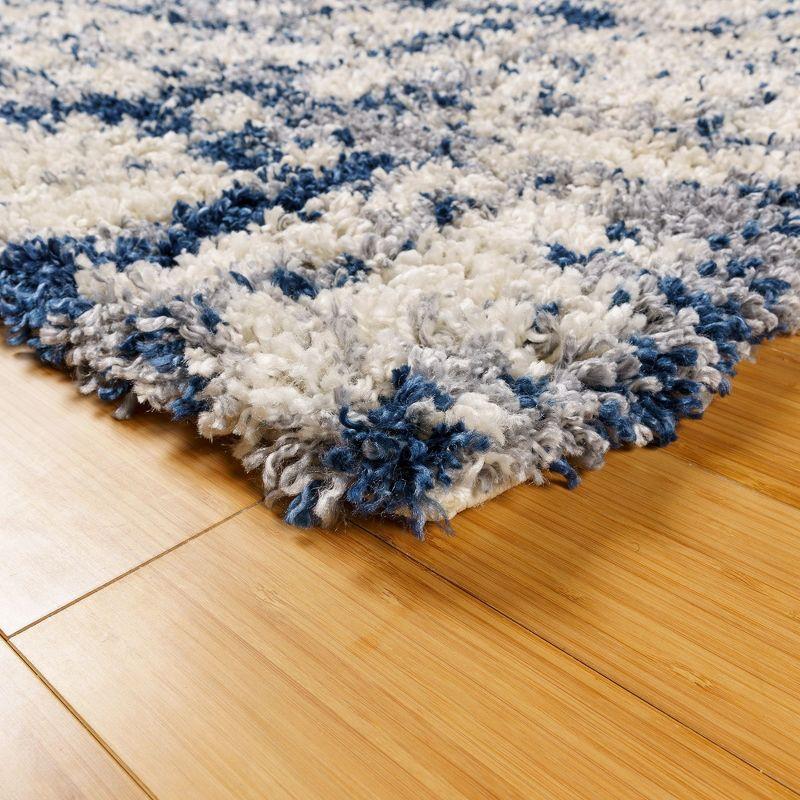 Gertmenian Anjou Abstract Modern Deep Plush Shag Indoor Polypropylene Area Rug