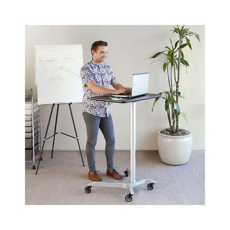 Seville Classics AIRLIFT® airLIFT 28" W Adjustable Height Rolling Laptop Desk Stand
