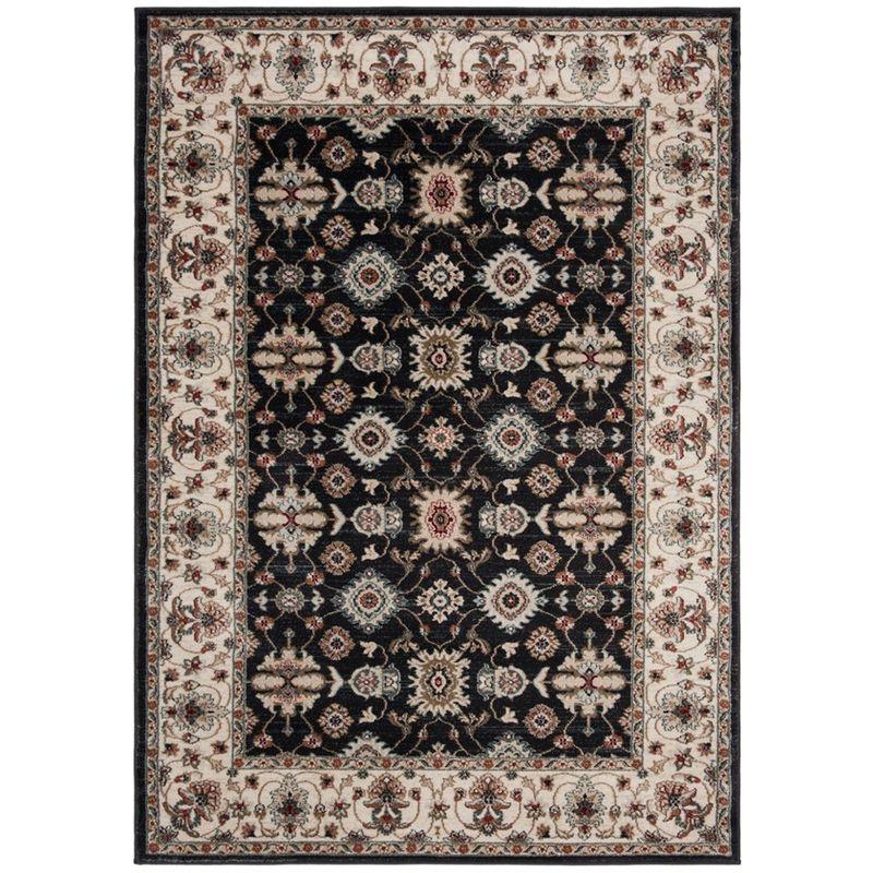 Lyndhurst LNH332 Power Loomed Area Rug - Navy/Cream - 5'3"x7'6" - Safavieh.