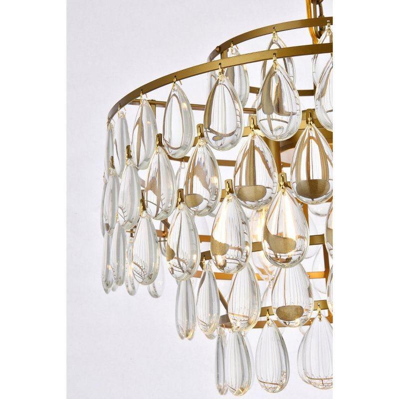 Elegant Lighting Mila 18 inch pendant in brass