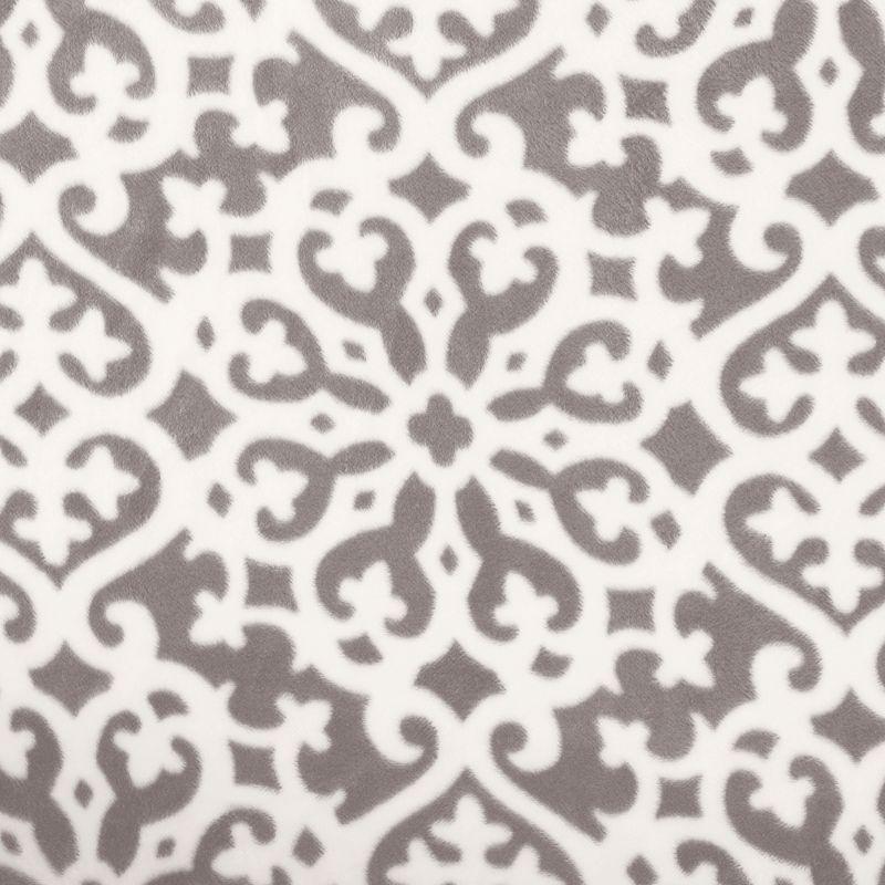 Great Bay Home Stretch Velvet-Plush Washable Chair Slipcover (Chair, Dark Grey - Snowflake)