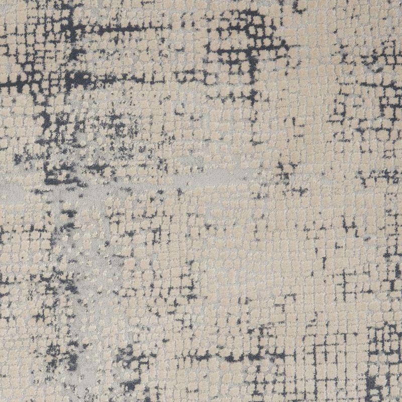 Nourison Rustic Textures Contemporary Indoor Area Rug Ivory/Blue 2'2" x 7'6"