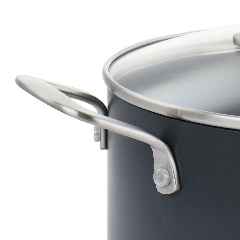 Martha Stewart Martha Stewart Bosworth 10 Piece Hard Anodized Nonstick Aluminum Cookware Set - Black