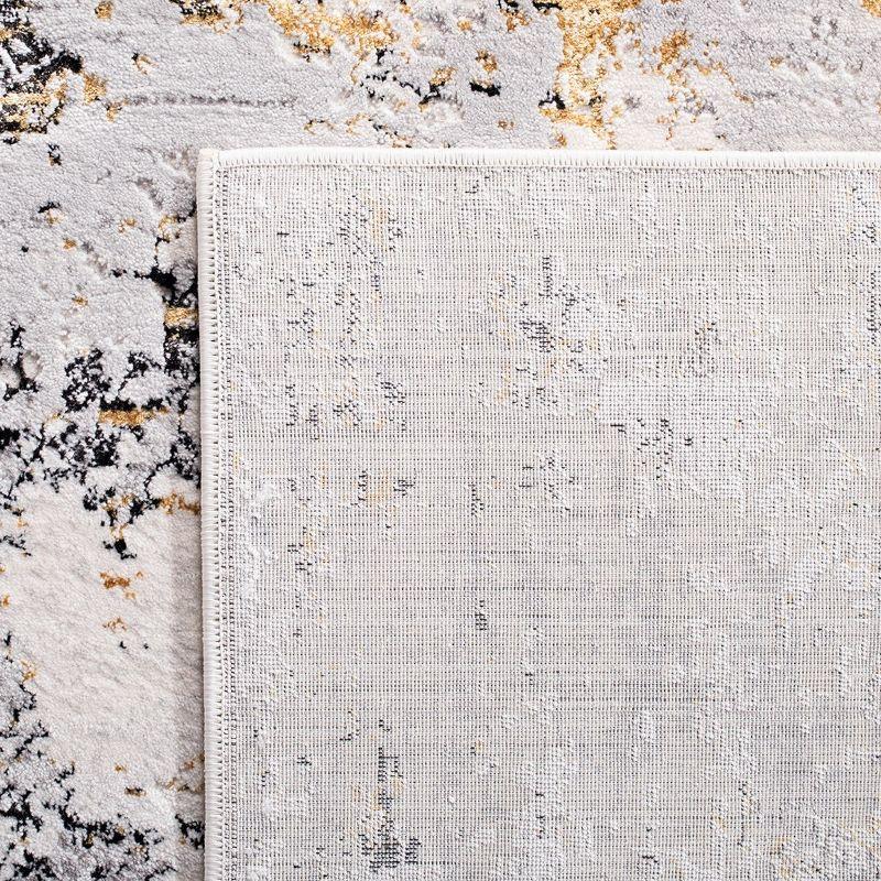 Amalfi AMF572 Power Loomed Area Rug - Creme/Gold - 6'7"x6'7" - Safavieh.