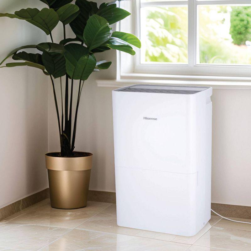 Hisense 50-pint Dehumidifier: Energy Star Certified, 3 Settings, 3000+ sq. ft. Coverage, Programmable Timer, Electrostatic Filter