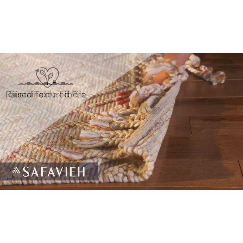 Natura NAT188 Hand Loomed Indoor Area Rug - Ivory/Red - 6'x9' - Safavieh