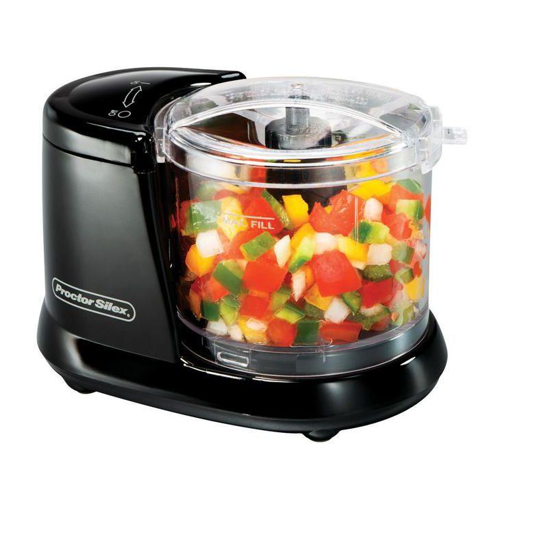 Proctor Silex Matte Black 1.5 cups Food Chopper 80 W