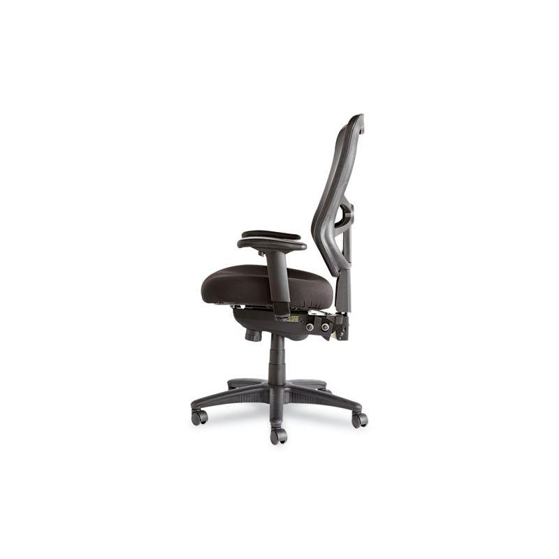 High-Back Black Mesh Office Chair with Adjustable Arms and Tilt Mechanism