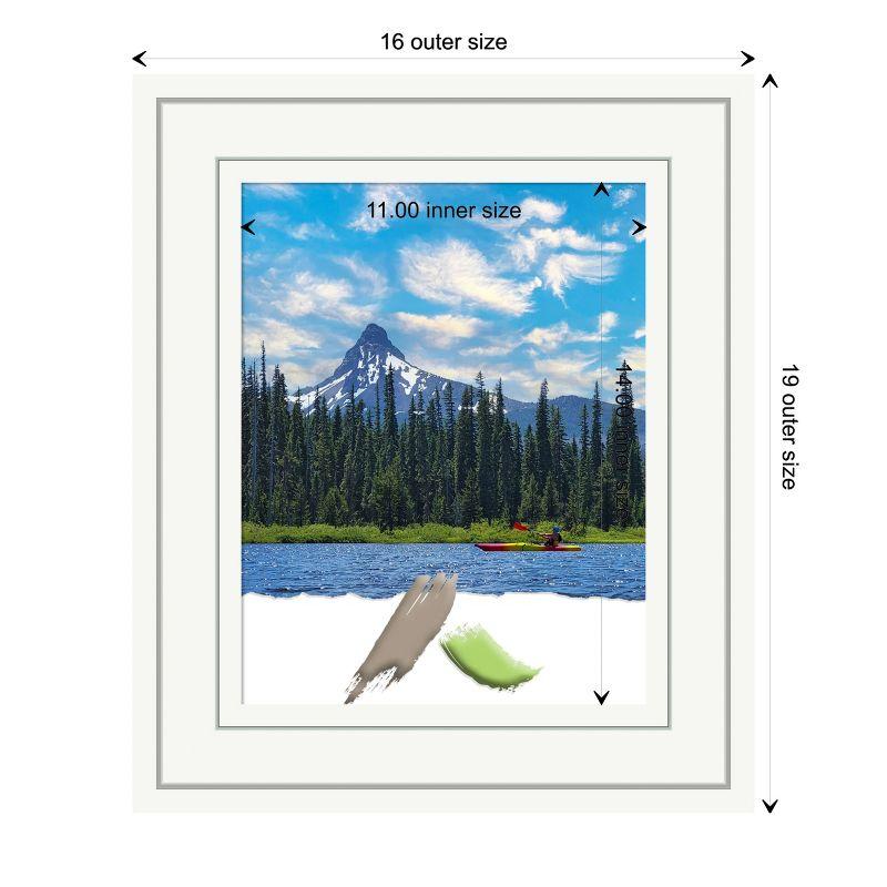 Amanti Art Craftsman White Wood Picture Frame