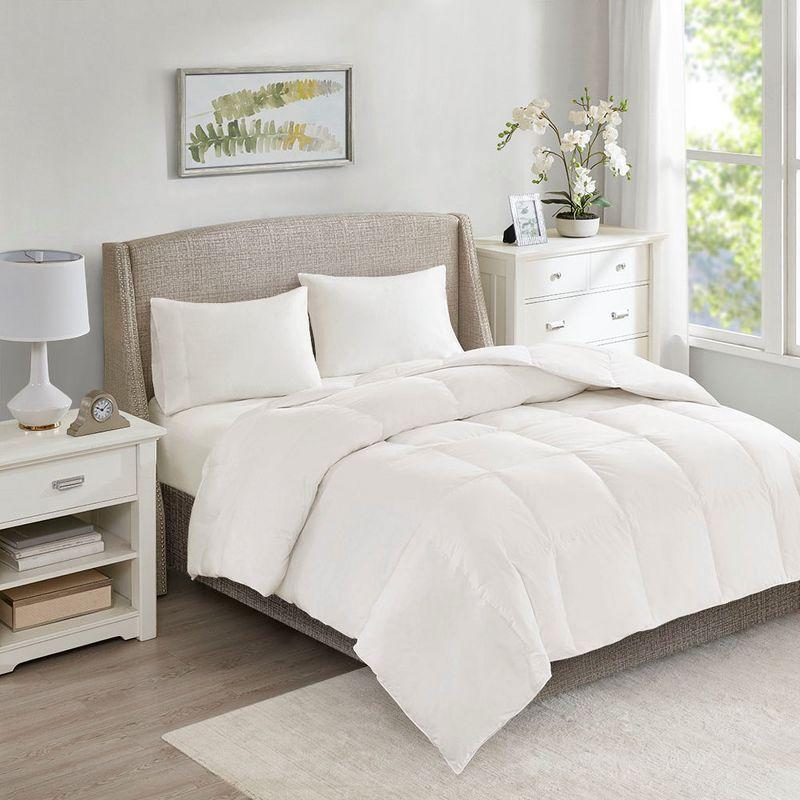 Eldon Oversized White Cotton Down Full Comforter