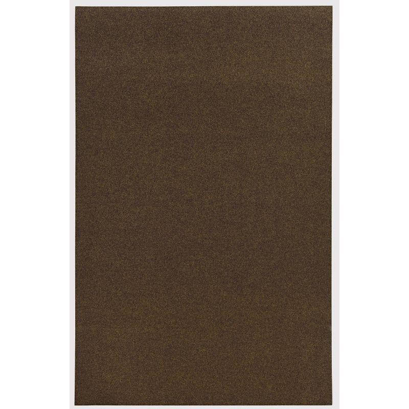 6'x8' Brown Synthetic Non-slip Indoor/Outdoor Area Rug