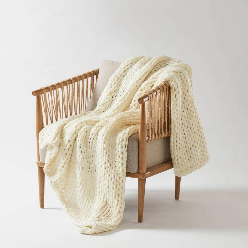 Madison Hand Made Chunky Double Knit Throw Blanket