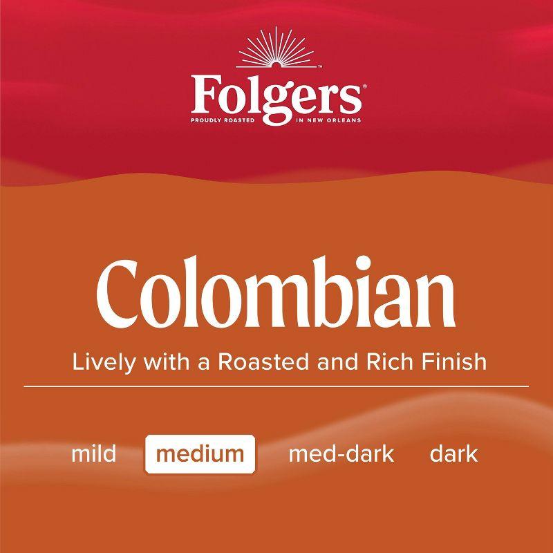 Folgers Colombian Medium Roast Coffee - Keurig K-Cup Pods - 24ct