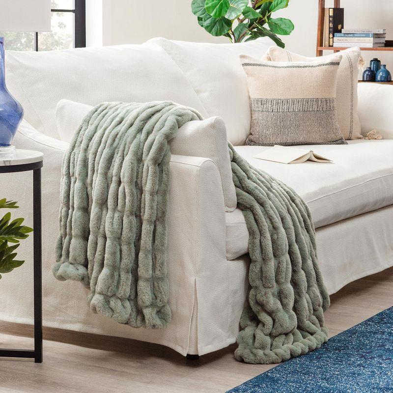 Chanasya Faux Fur Throw
